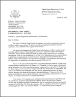 ITAR Letter